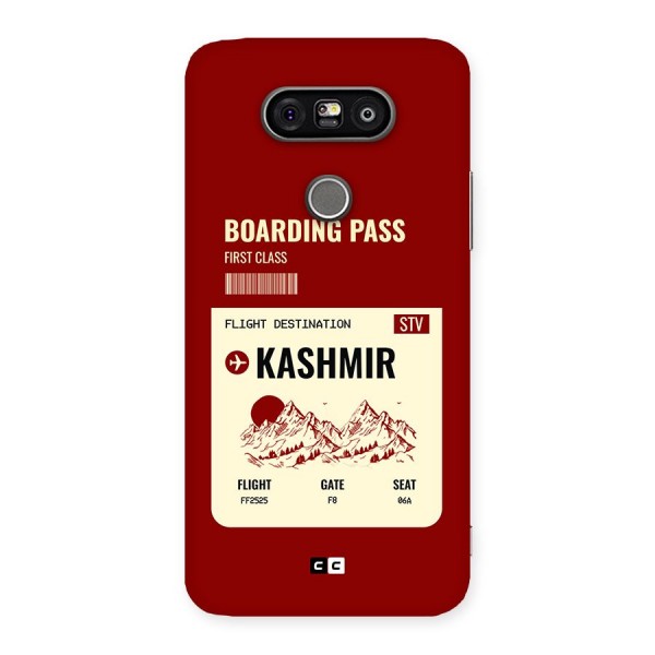 Kashmir Boarding Pass Back Case for LG G5