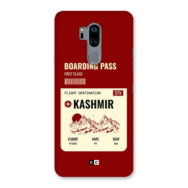 Kashmir Boarding Pass Back Case for LG G7