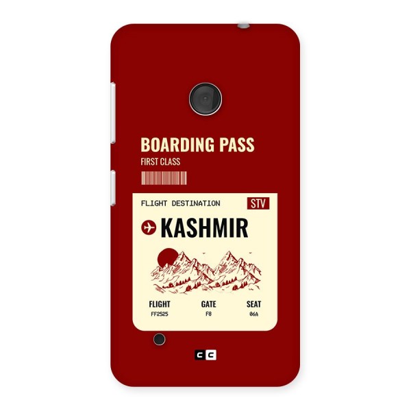 Kashmir Boarding Pass Back Case for Lumia 530