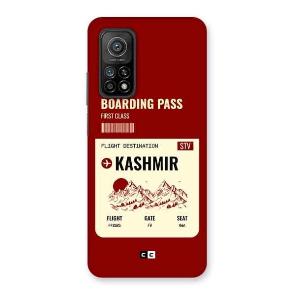 Kashmir Boarding Pass Back Case for Mi 10T Pro 5G