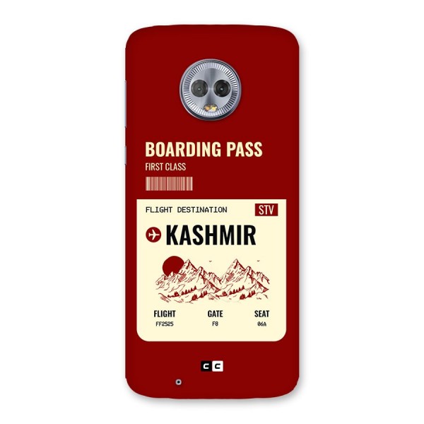 Kashmir Boarding Pass Back Case for Moto G6