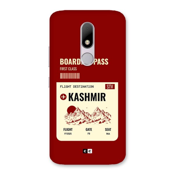 Kashmir Boarding Pass Back Case for Moto M