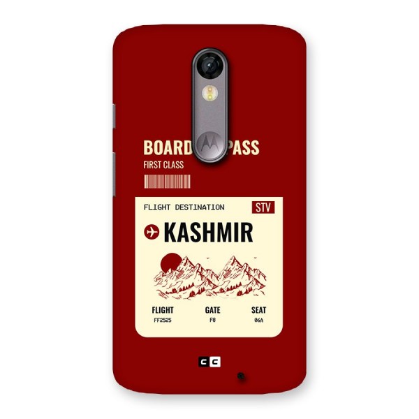 Kashmir Boarding Pass Back Case for Moto X Force