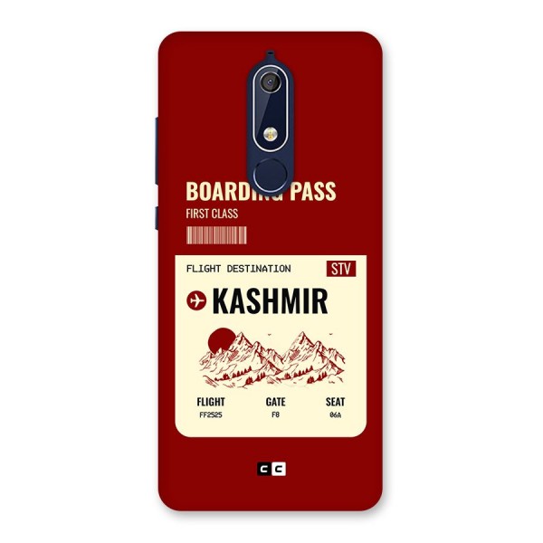 Kashmir Boarding Pass Back Case for Nokia 5.1