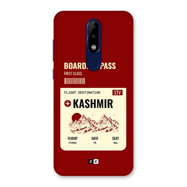 Kashmir Boarding Pass Back Case for Nokia 5.1 Plus