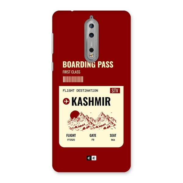 Kashmir Boarding Pass Back Case for Nokia 8