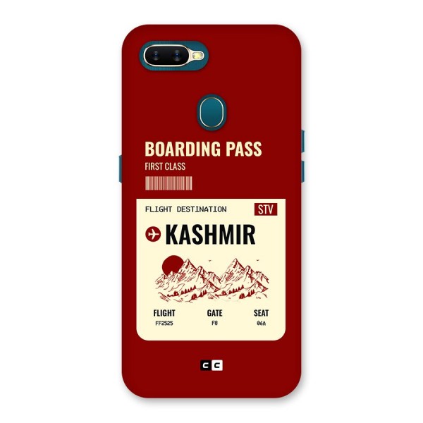 Kashmir Boarding Pass Back Case for Oppo A11k