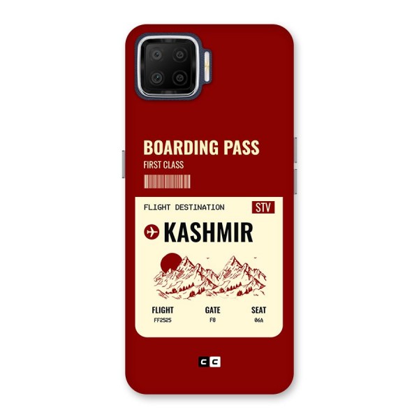 Kashmir Boarding Pass Back Case for Oppo F17