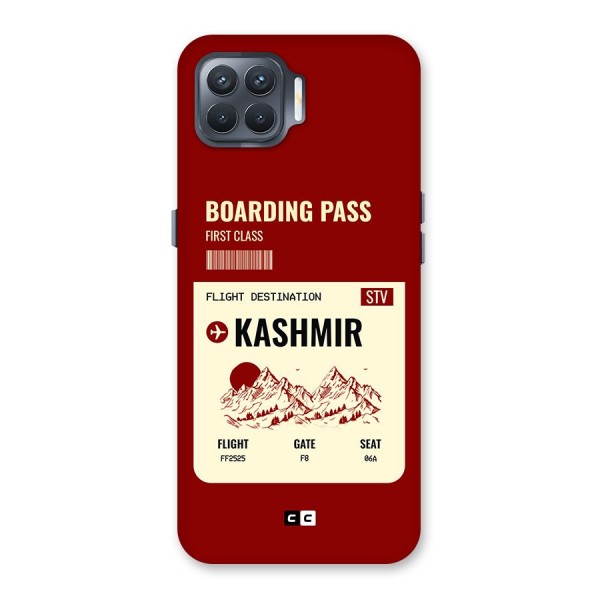 Kashmir Boarding Pass Back Case for Oppo F17 Pro