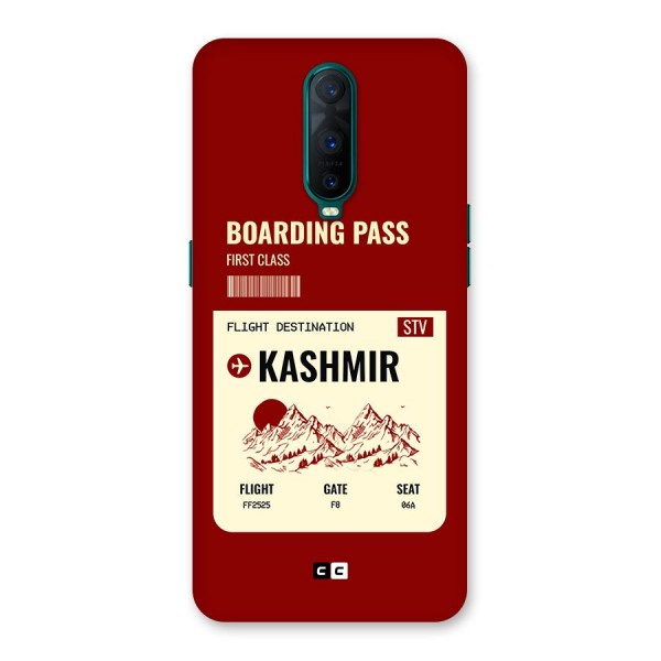 Kashmir Boarding Pass Back Case for Oppo R17 Pro