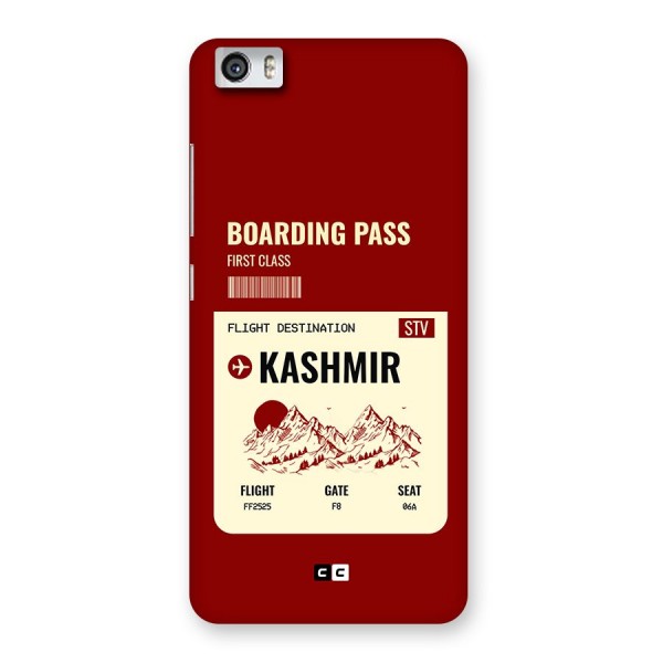 Kashmir Boarding Pass Back Case for Redmi Mi 5