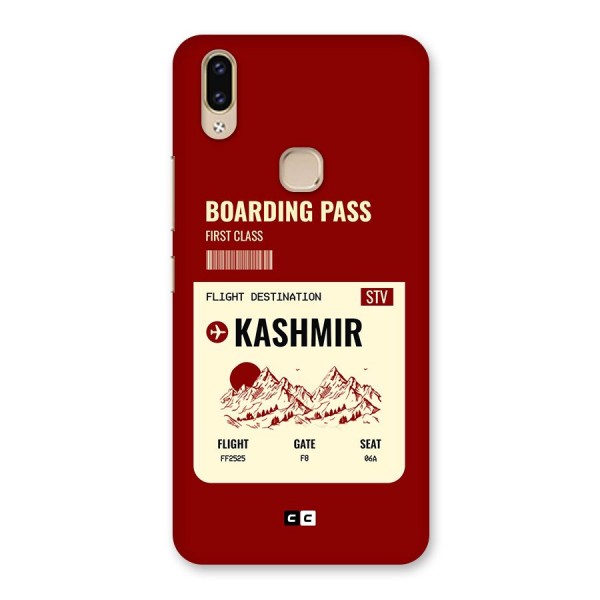 Kashmir Boarding Pass Back Case for Vivo V9