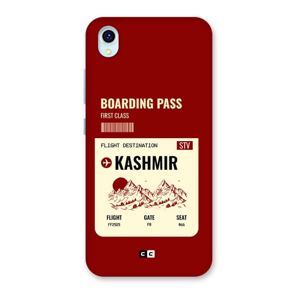 Kashmir Boarding Pass Back Case for Vivo Y1s