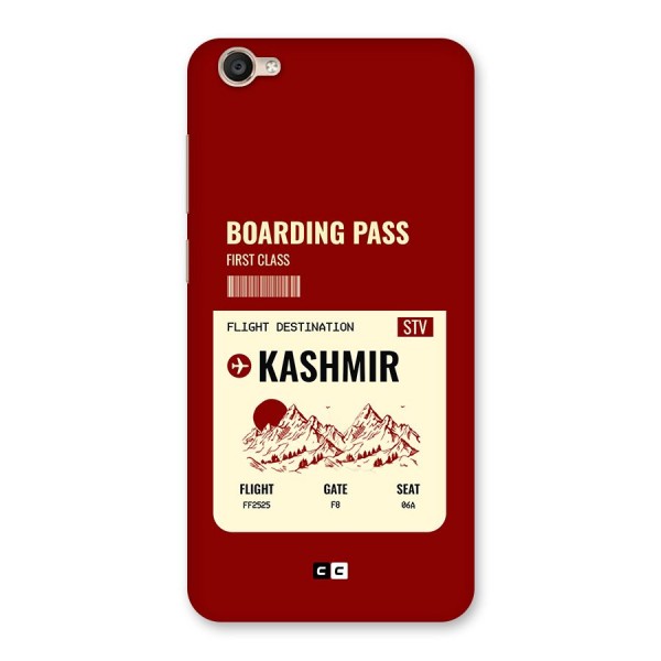 Kashmir Boarding Pass Back Case for Vivo Y55