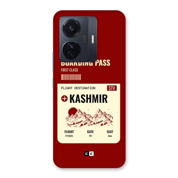 Kashmir Boarding Pass Back Case for Vivo iQOO Z6 Pro