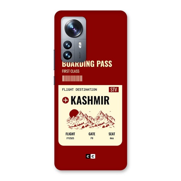 Kashmir Boarding Pass Back Case for Xiaomi 12 Pro