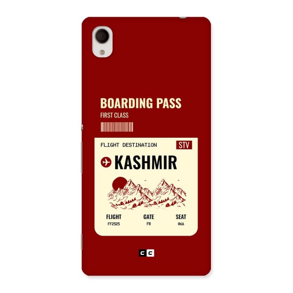 Kashmir Boarding Pass Back Case for Xperia M4 Aqua