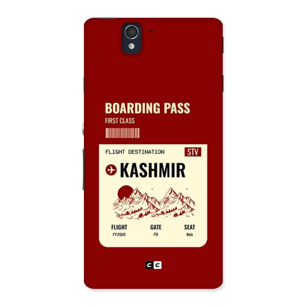 Kashmir Boarding Pass Back Case for Xperia Z