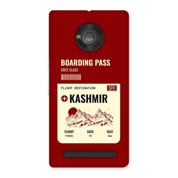 Kashmir Boarding Pass Back Case for Yuphoria