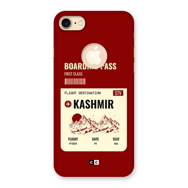 Kashmir Boarding Pass Back Case for iPhone 8 Logo Cut