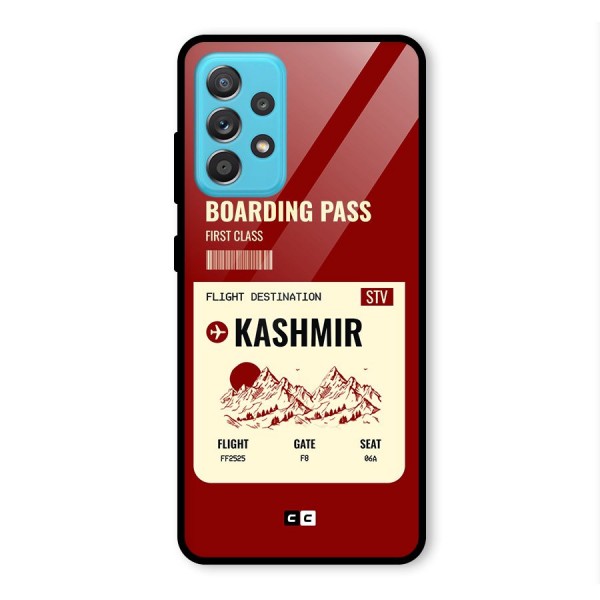 Kashmir Boarding Pass Glass Back Case for Galaxy A52s 5G