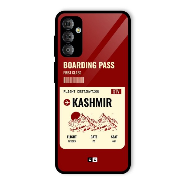 Kashmir Boarding Pass Glass Back Case for Galaxy F23