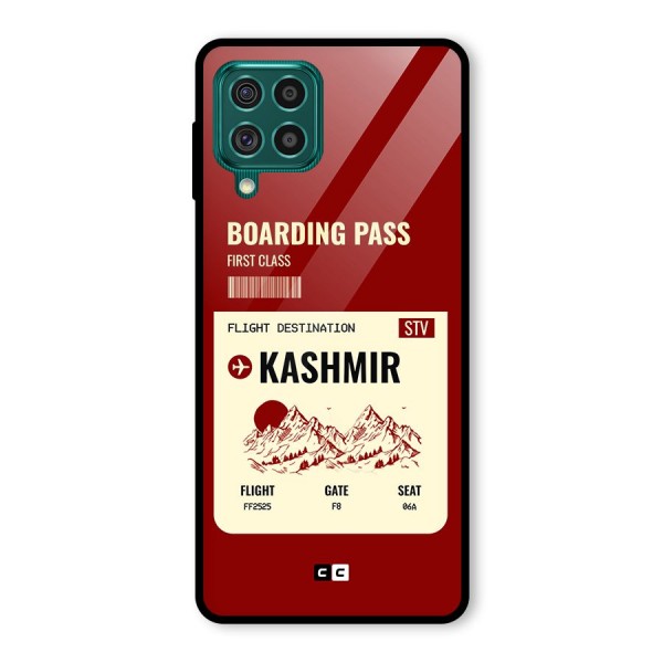 Kashmir Boarding Pass Glass Back Case for Galaxy F62