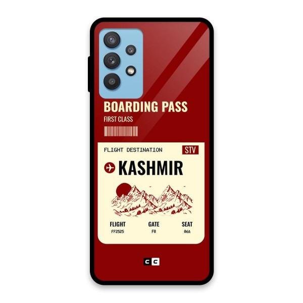 Kashmir Boarding Pass Glass Back Case for Galaxy M32 5G