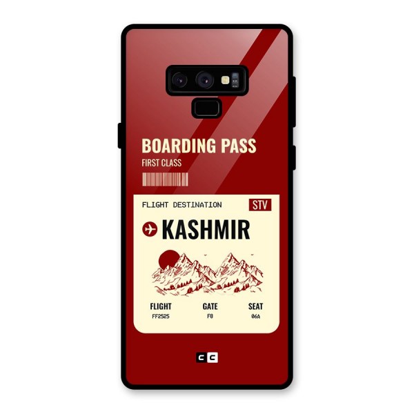 Kashmir Boarding Pass Glass Back Case for Galaxy Note 9