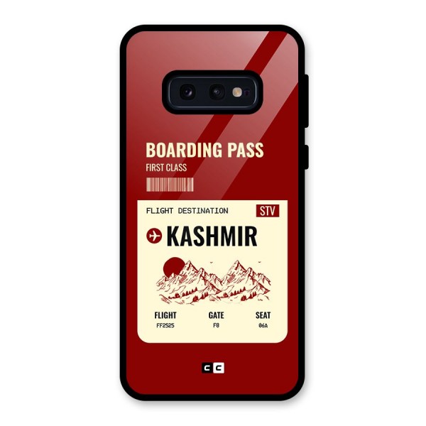 Kashmir Boarding Pass Glass Back Case for Galaxy S10e