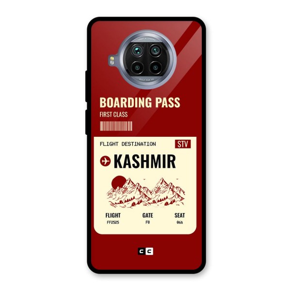 Kashmir Boarding Pass Glass Back Case for Mi 10i