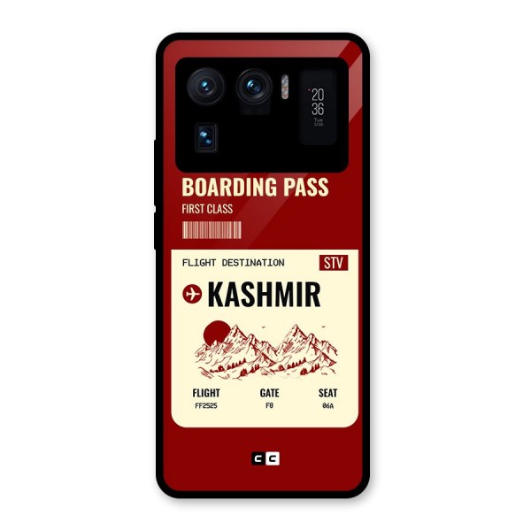 Kashmir Boarding Pass Glass Back Case for Mi 11 Ultra