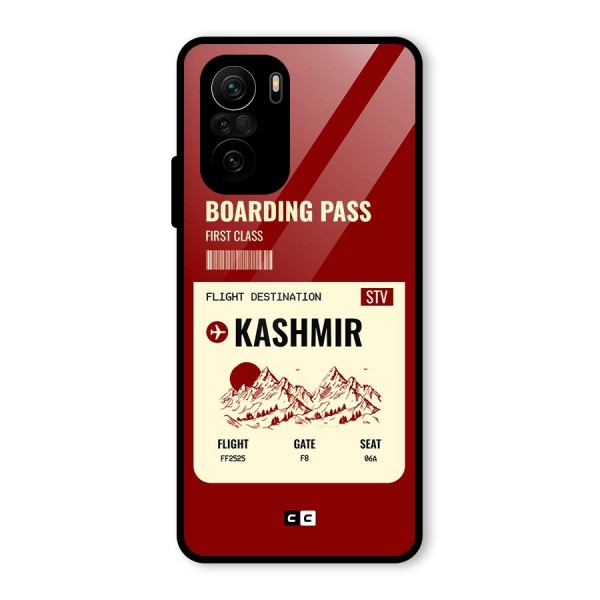 Kashmir Boarding Pass Glass Back Case for Mi 11x