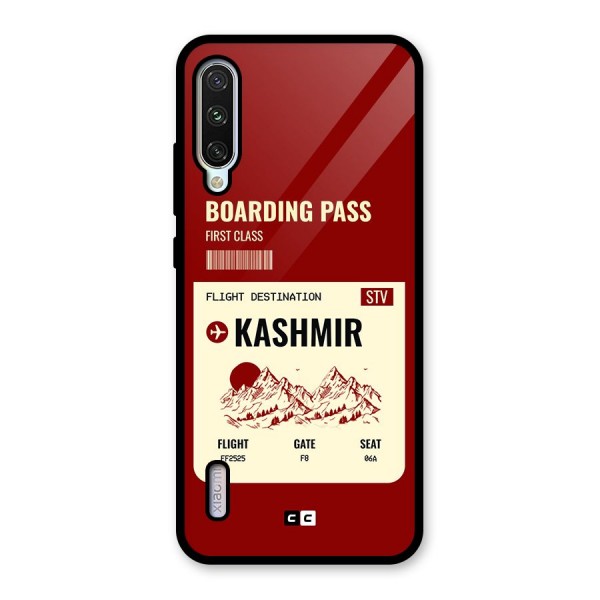 Kashmir Boarding Pass Glass Back Case for Mi A3