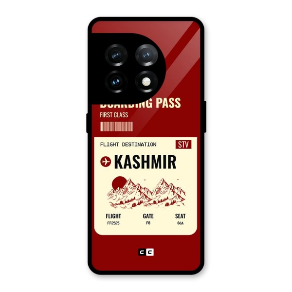 Kashmir Boarding Pass Glass Back Case for OnePlus 11