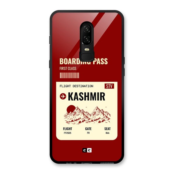Kashmir Boarding Pass Glass Back Case for OnePlus 6