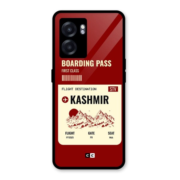 Kashmir Boarding Pass Glass Back Case for Oppo K10 (5G)