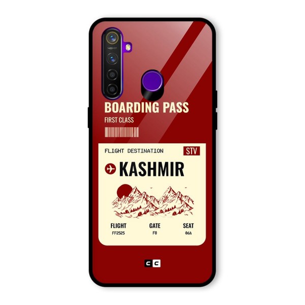 Kashmir Boarding Pass Glass Back Case for Realme 5 Pro