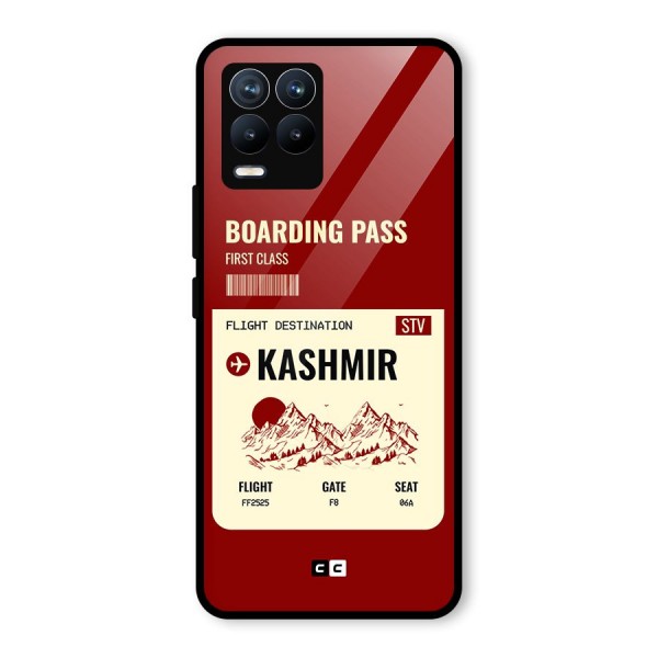 Kashmir Boarding Pass Glass Back Case for Realme 8 Pro