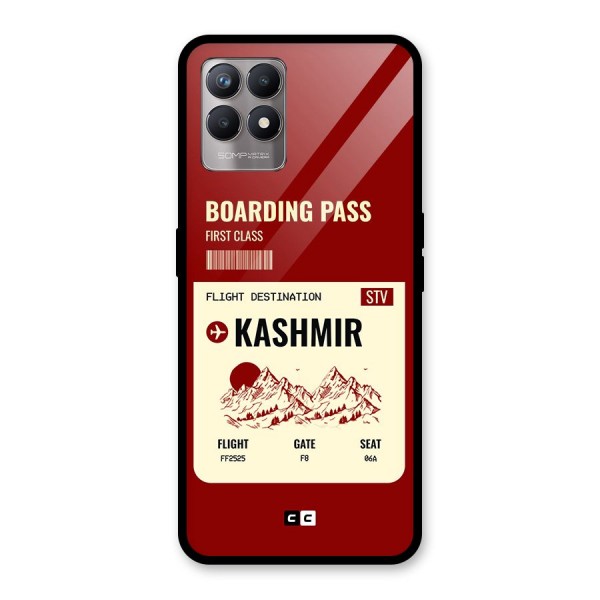 Kashmir Boarding Pass Glass Back Case for Realme 8i