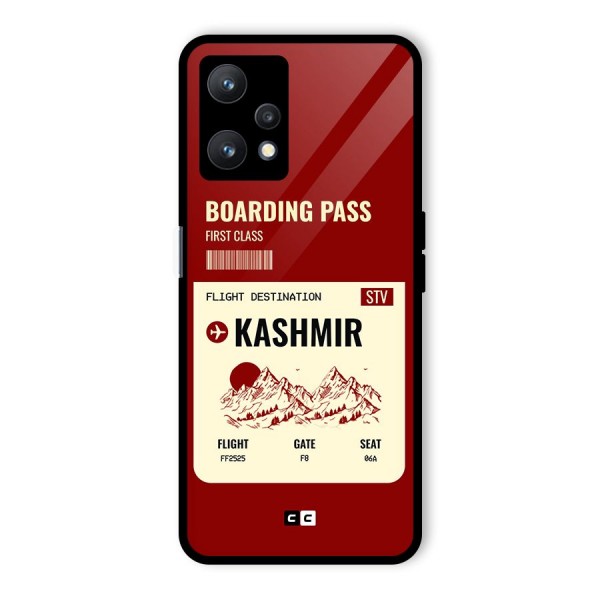 Kashmir Boarding Pass Glass Back Case for Realme 9 Pro 5G