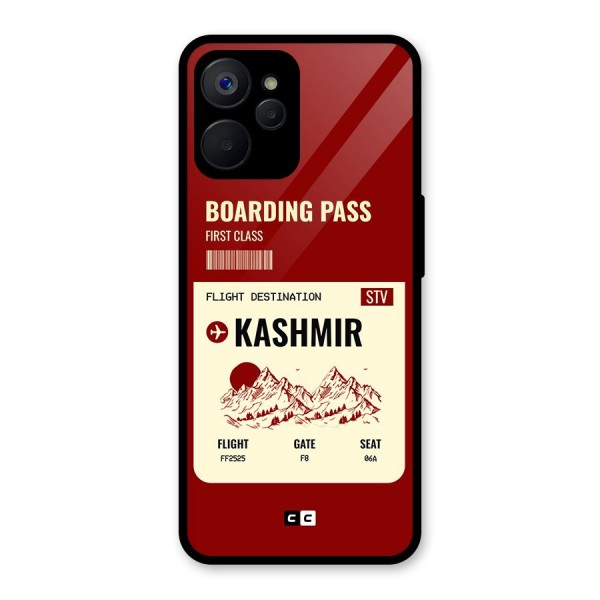 Kashmir Boarding Pass Glass Back Case for Realme 9i 5G