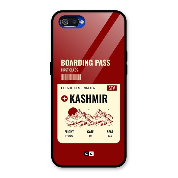 Kashmir Boarding Pass Glass Back Case for Realme C2