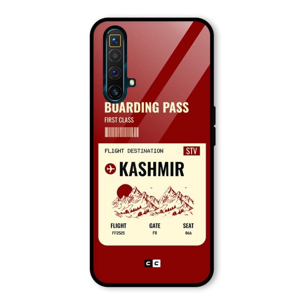 Kashmir Boarding Pass Glass Back Case for Realme X3 SuperZoom