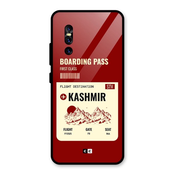 Kashmir Boarding Pass Glass Back Case for Vivo V15 Pro