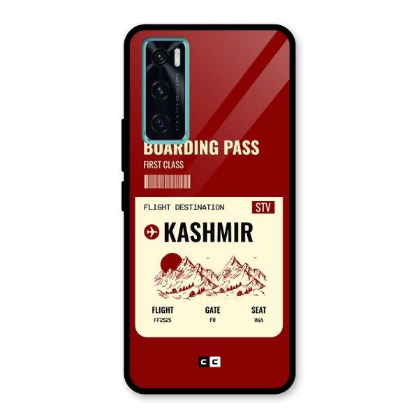 Kashmir Boarding Pass Glass Back Case for Vivo V20 SE