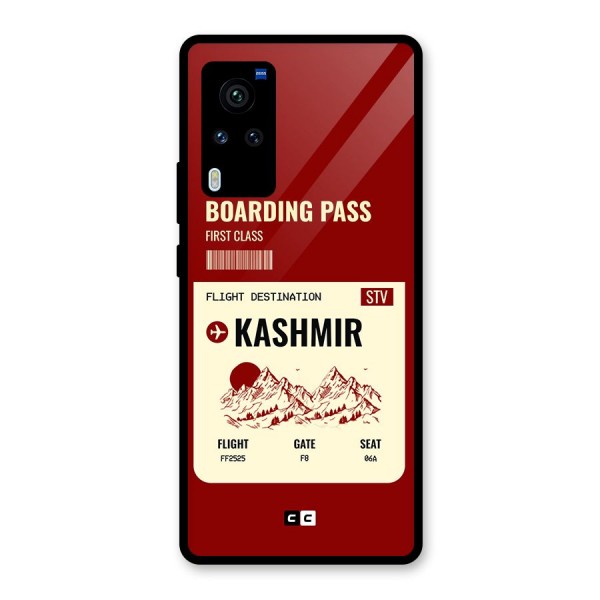 Kashmir Boarding Pass Glass Back Case for Vivo X60 Pro