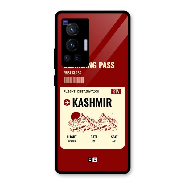 Kashmir Boarding Pass Glass Back Case for Vivo X70 Pro