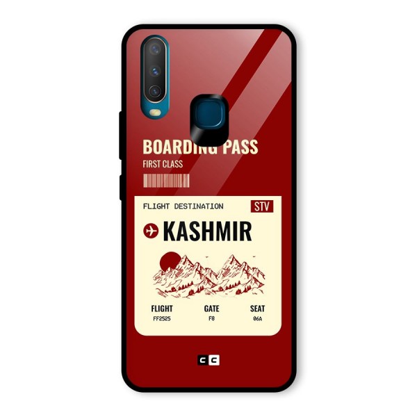 Kashmir Boarding Pass Glass Back Case for Vivo Y12