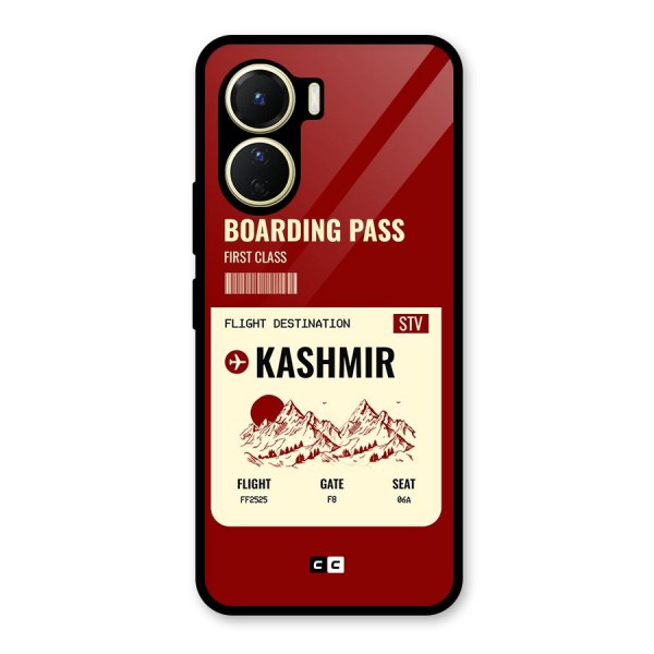 Kashmir Boarding Pass Glass Back Case for Vivo Y56